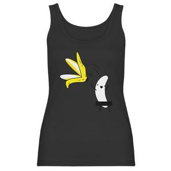 Lets Get Naked Banana Undressing Women Tank Top | Favorety CA