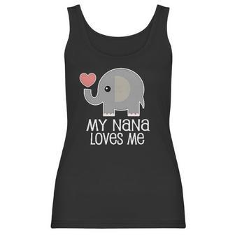 Nana Loves Me Gift For Grandkids Infant Creeper Women Tank Top | Favorety