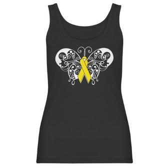 Neuroblastoma Awareness Ribbon Butterfly Women Tank Top | Favorety DE