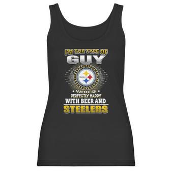 Nfl-Steelers 162 Guy Loves Beer Women Tank Top | Favorety