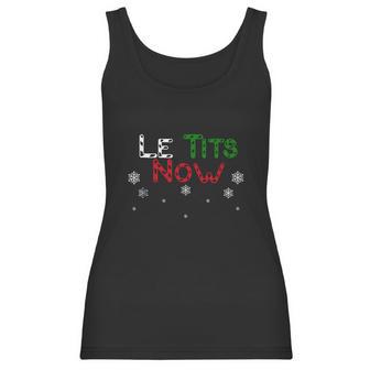 Nice Le Tits Now – Let It Snow Funny Christmas Sweater Women Tank Top | Favorety CA