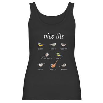 Nice Tits Funny Bird Watching Christmas Gift Birder Men Dad Women Tank Top | Favorety CA