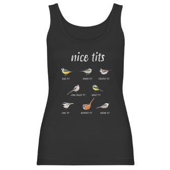 Nice Tits Funny Bird Watching Christmas Gift Birder Women Tank Top | Favorety UK