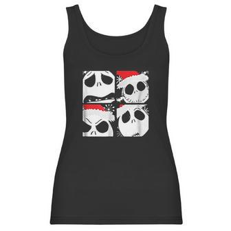 Nightmare Before Christmas Jack Face Women Tank Top | Favorety