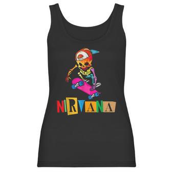 Nirvanas Skateboard Skelton Men Women T-Shirt Graphic Print Casual Unisex Tee Women Tank Top | Favorety AU