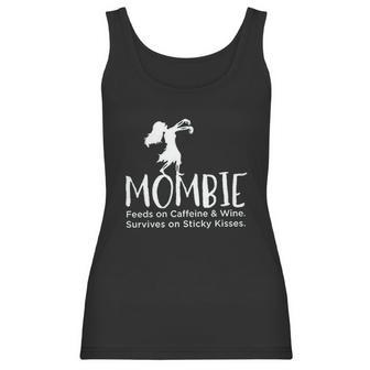 Noffish Women Mombie Feeds On Caffeine And Wine Women Tank Top | Favorety CA