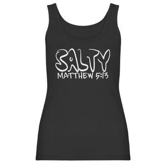 Noizy Clothing Co Salty Matthew 513 Christian Black Religious T Women Tank Top | Favorety