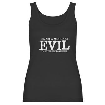 I Am Not A Minion Of Evil Graphic Adult Humor Novelty Sarcastic Funny Women Tank Top | Favorety UK
