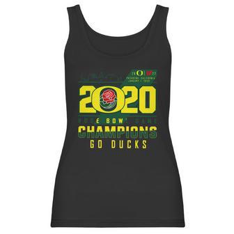 Oregon Ducks 2020 Rose Bowl Game Champions Goducks Shirt Women Tank Top | Favorety