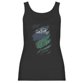 Oregon Ducks And Seattle Seahawks Football Team Fans Women Men Shirts Women Tank Top | Favorety AU