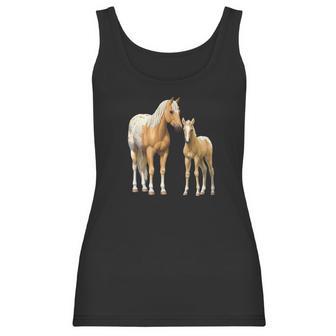 Palomino Appaloosa Horses Mare Cute Foal Women Tank Top | Favorety