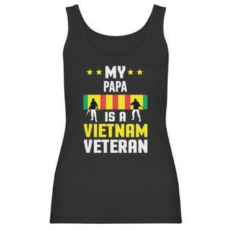 My Papa Is A Vietnam Veteran Proud National Vietnam War Veterans Day Men Women T-Shirt Graphic Print Casual Unisex Tee Women Tank Top | Favorety