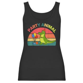 Party Animal Alligator Birthday Crocodile Florida Gator Men Women T-Shirt Graphic Print Casual Unisex Tee Women Tank Top | Favorety CA