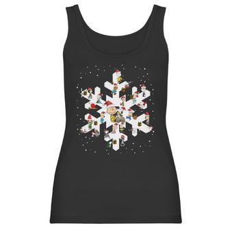 Peanuts Snowflakes Christmas Shirt Women Tank Top | Favorety UK