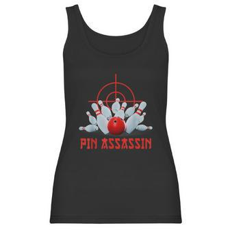 Pin Assassin Funny Bowling Women Tank Top | Favorety UK