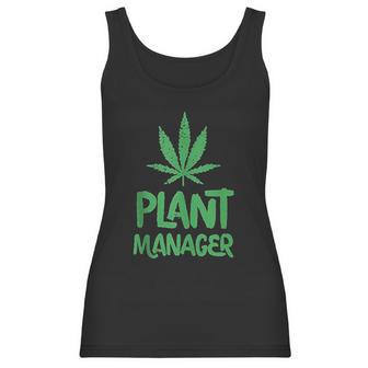 Plant Manager Marijuana Leaf Funny Women Tank Top | Favorety UK