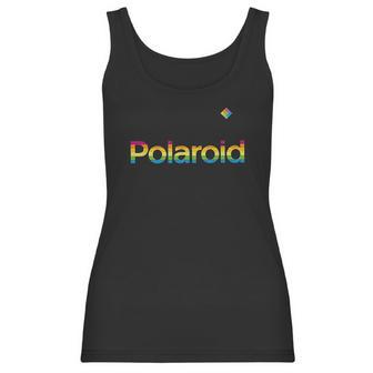 Polaroid Rainbow Logo Women Tank Top | Favorety