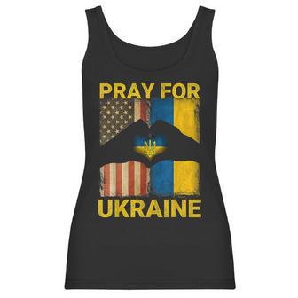 Pray For Ukraine Stand With Ukraine Ukrainian Flag Us Flag Men Women T-Shirt Graphic Print Casual Unisex Tee Women Tank Top | Favorety UK