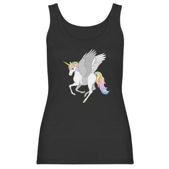 Pretty Flying Horse Rainbow Unicorn Pegasus Women Tank Top | Favorety AU