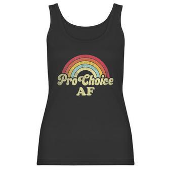 Pro Choice Af Pro Abortion Rainbow Feminist Retro Vintage Women Tank Top | Favorety UK