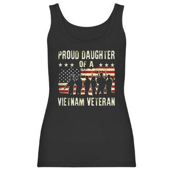 Proud Daughter Of A Vietnam Veteran Dad Gift 2022 Women Tank Top | Favorety