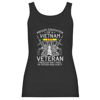 Womens Proud Daughter Of A Vietnam Veteran Freedom Isnt Free V-Neck Women Tank Top | Favorety DE