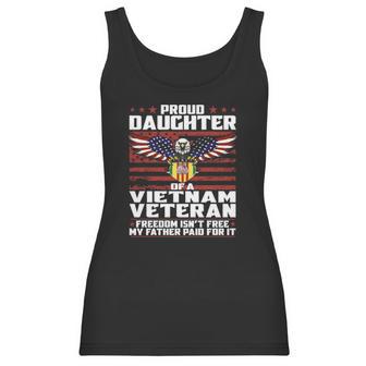 Proud Daughter Of A Vietnam Veteran Patriotic Family Women Tank Top | Favorety