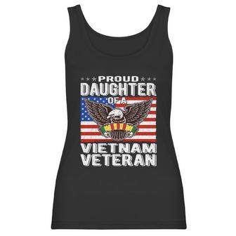 Proud Daughter Of A Vietnam Veteran Patriotic Military Funny Gift Women Tank Top | Favorety CA