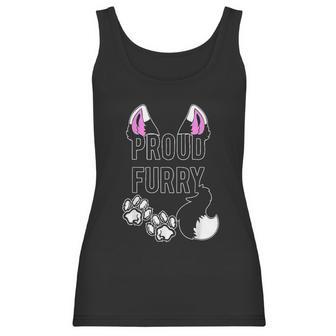 Proud Furry Furries Tail Ears Cosplay Fursona Women Men Women Tank Top | Favorety CA