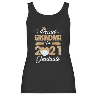 Proud Grandma Of A Class Of 2021 Face Mask Graduate Senior Women Tank Top | Favorety AU