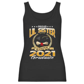 Proud Lil Sister Of A Class Of 2021 Graduate Women Tank Top | Favorety DE