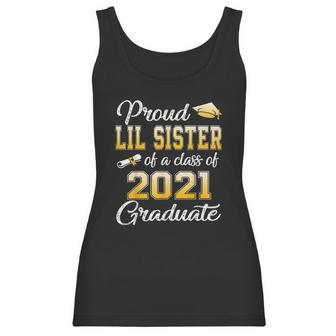 Proud Lil Sister Of A Class Of 2021 Graduation Women Tank Top | Favorety UK