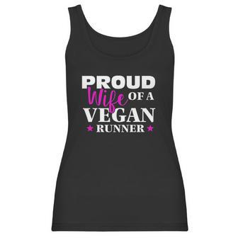 Proud Wife Of A Vegan Runner For Vegan Spouses Women Tank Top | Favorety CA