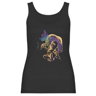 Psychedelic Magic Mushroom Smoking A Human Women Tank Top | Favorety AU