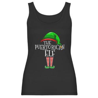 Puerto Rican Elf Family Matching Group Christmas Gift Women Tank Top | Favorety