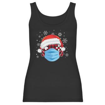 Quarantine Christmas Gamer Face Mask Plaid Video Game Lover Women Tank Top | Favorety UK