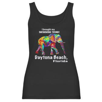 Rainbow Elephant Daytona Beach Florida Tee Women Tank Top | Favorety CA