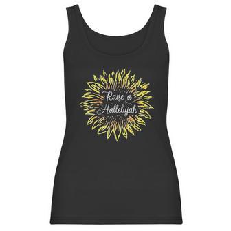 Raise A Hallelujah Sunflower Jesus Christian Gift Design Women Tank Top | Favorety DE