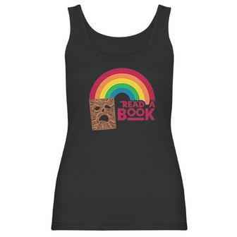 Read A Book Necronomicon Rainbow Funny Horror Graphic Women Tank Top | Favorety