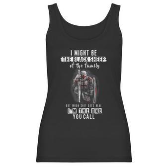 Religious Verse Christian Costume Crusader Knights Templar Graphic Design Printed Casual Daily Basic Women Tank Top | Favorety UK