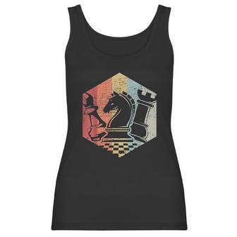 Retro Bishop Horse Rook Funny Chess Gift Idea Women Tank Top | Favorety AU