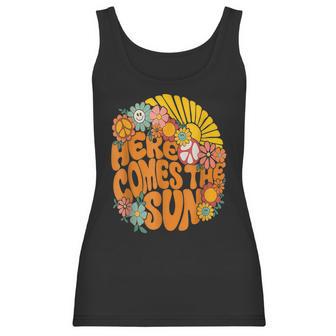 Retro Here Comes The Sun Floral Summer Family Vavation 2022 Men Women T-Shirt Graphic Print Casual Unisex Tee Women Tank Top | Favorety DE