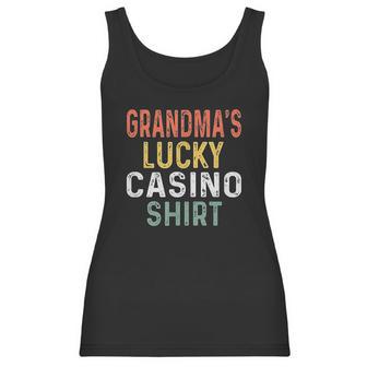 Retro Grandmas Lucky Casino Women Tank Top | Favorety