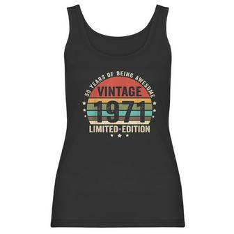 Retro Vintage 1971 50 Year Old 50Th Birthday Gift Mom Dad Women Tank Top | Favorety DE