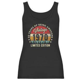 Retro Vintage 1971 50 Years Old Awesome 50Th Birthday Gifts Women Tank Top | Favorety