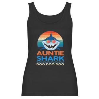 Retro Vintage Auntie Shark Baby Shark Women Tank Top | Favorety DE