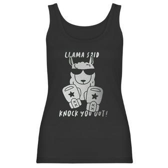 Retta Llama Said Knock You Out Ladies Women Tank Top | Favorety UK