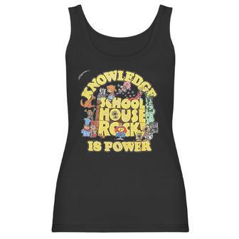 Ripple Junction Schoolhouse Rock Knowledge Is Power Logo Group Adult Women Tank Top | Favorety AU