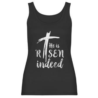 He Is Risen Hallelujah Easter Religious Christian Women Tank Top | Favorety CA