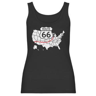 Route 66 V2 Men Women T-Shirt Graphic Print Casual Unisex Tee Women Tank Top | Favorety